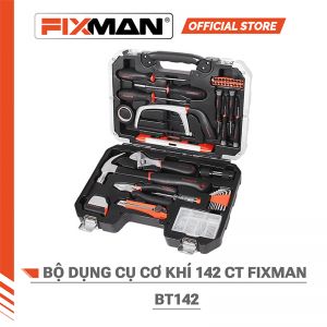 Bộ dụng cụ sửa chữa cơ khí 142 chi tiết hiệu Fixman BT142